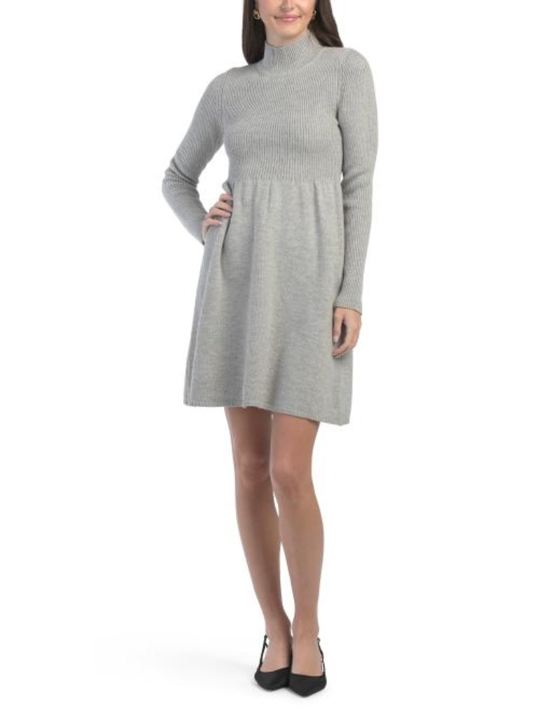 Rebecca Taylor Merino Wool Peplum Mini Dress
